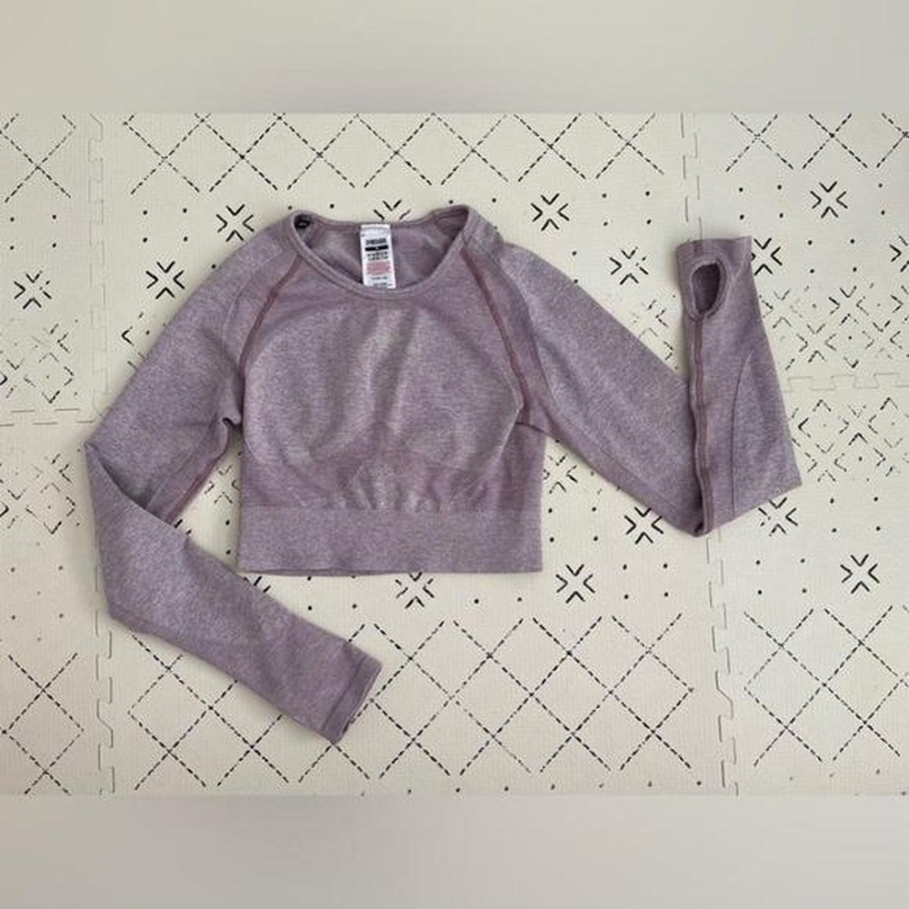 Gymshark FLEX‎ SPORTS LONG SLEEVE CROP TOP M